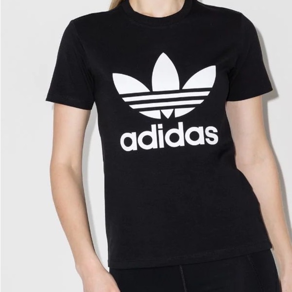 Adidas Originals Unisex Trefoil T Shirt - Black